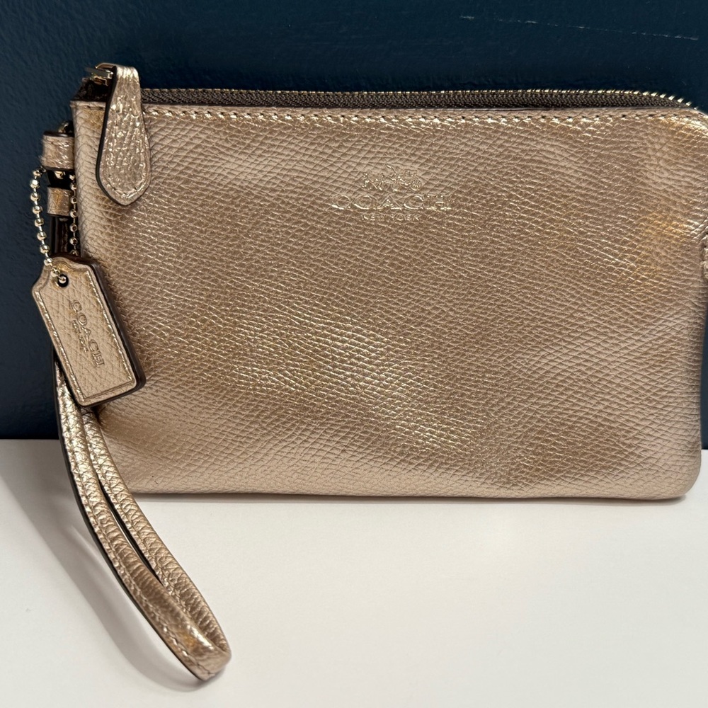Coach Gold Wristlet
